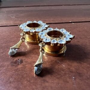 9/16 - 14mm faux diamond tunnels